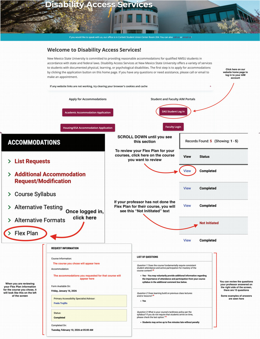 How to check your flex plan for your courses tutorial